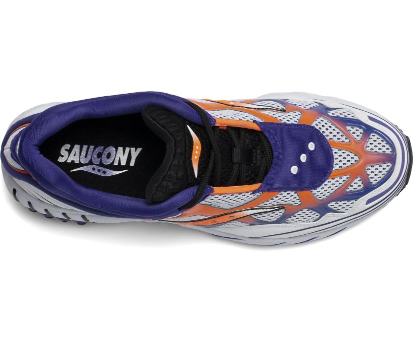 Saucony Grid Web Originals Dam Vita Orange Lila | Sverige 396DFM